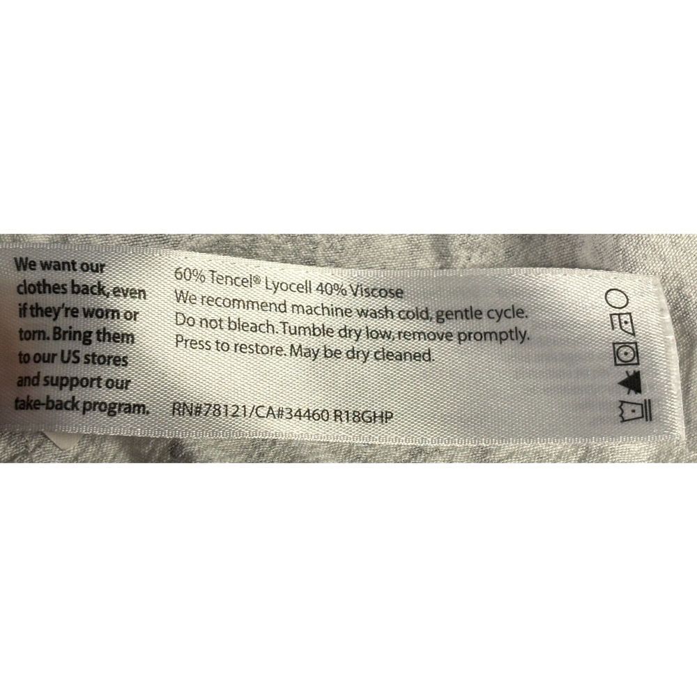 Eileen Fisher Tunic Size Medium Gray Abstract Artsy Long Sleeve Quiet Luxury - Picture 7 of 9